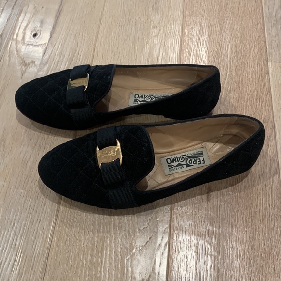 Ferragamo quilted smoking slippers size 8 - Picture 4 of 4